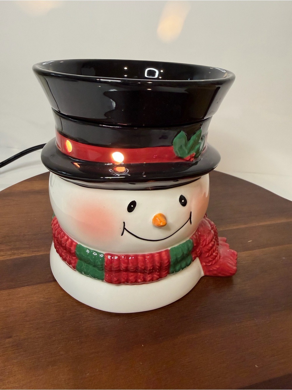 Scentsy Bluster Full Size Snowman Wax Warmer Box